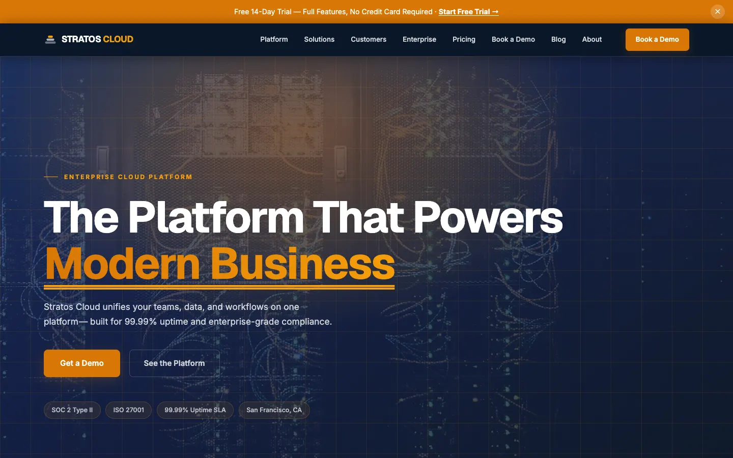 Stratos Cloud website